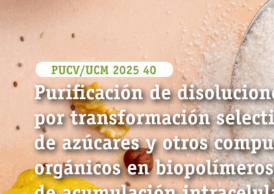 Purificación de disoluciones por transformación selectiva de azúcares y otros compuestos orgánicos en biopolímeros de acumulación intracelular utilizando células en reposo